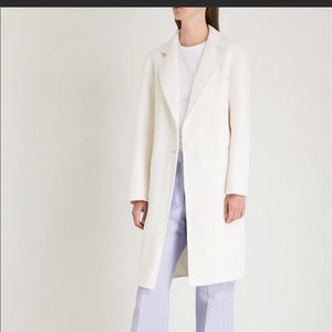 Sandro Wool Dilan Ecru Single Button Coat NWT